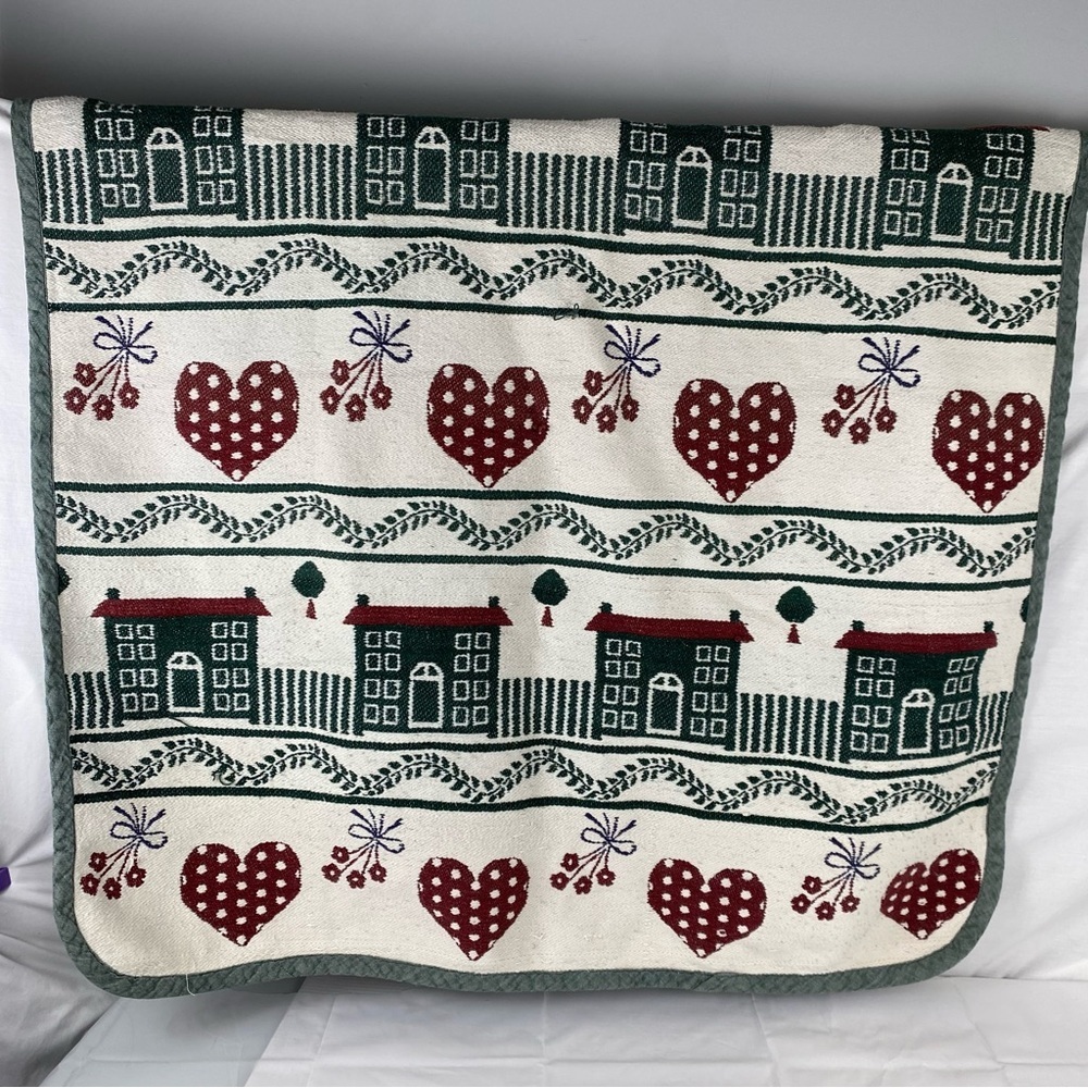 Northern Reflections Cabin Heart Woven Throw 50x60 Cottagecore Lodge Tapestry 90 - Picture 4 of 9